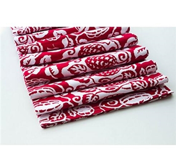 ykalf家居装饰品高棉白色的花红色的台布矩形60 x 102英寸的感恩节餐桌布台布