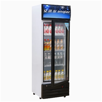 安淇尔单门饮料柜冷藏陈列柜商用超市酒水饮料保鲜冷柜立式展示柜