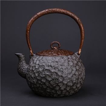 筋丸铁壶铸铁泡茶专用烧水壶电陶炉煮茶器铁茶壶煮水壶