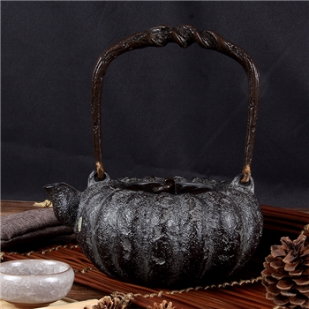 南瓜铁壶铸铁泡茶专用烧水壶电陶炉煮茶器铁茶壶煮水壶
