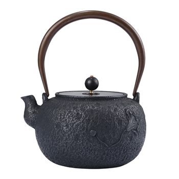 荷塘清风铸铁壶1.2L电陶炉煮茶器泡茶专用铸铁壶煮茶炉烧水壶